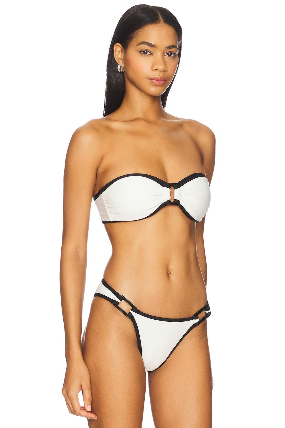 The Tati Bikini Top Solid & Striped Product Image