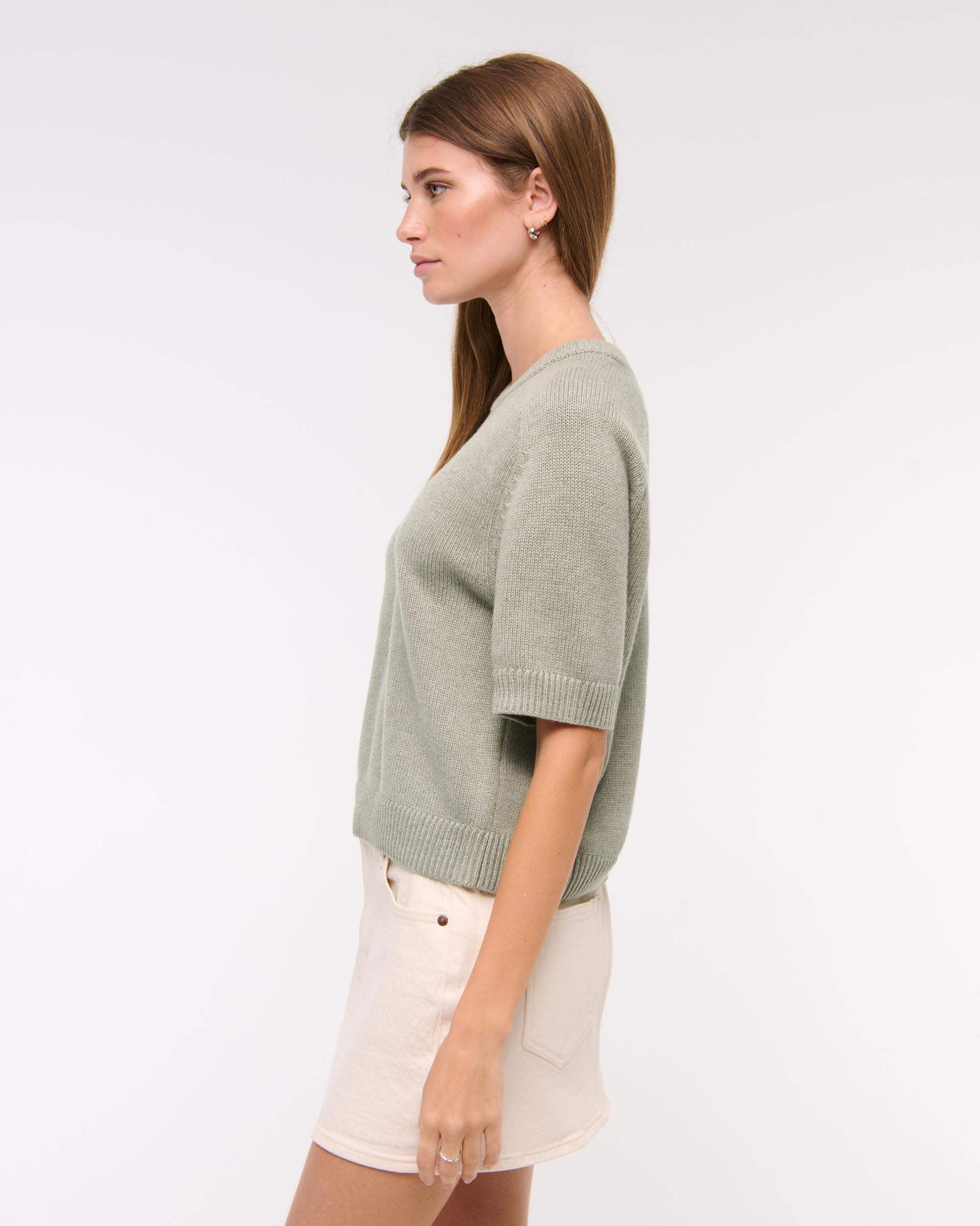 The A&F Madeline Crew Sweater Tee Product Image