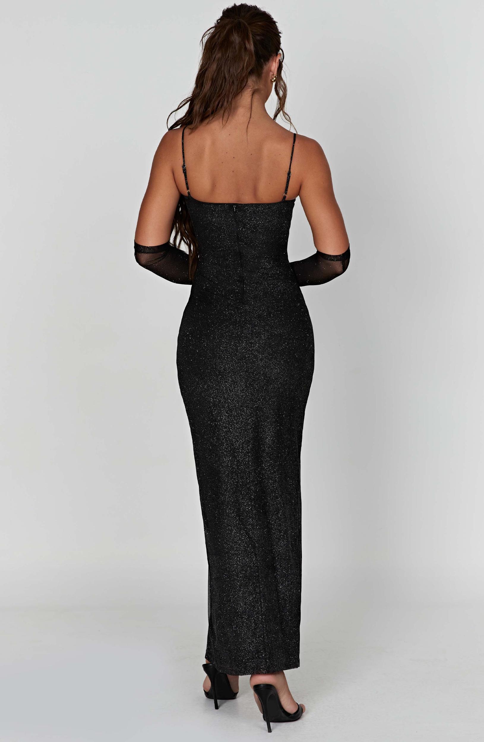 Trixie Maxi Dress - Black Sparkle Product Image