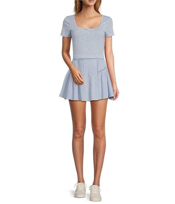 Chelsea & Violet Lily Drapey Gauze Mini Skirt Product Image