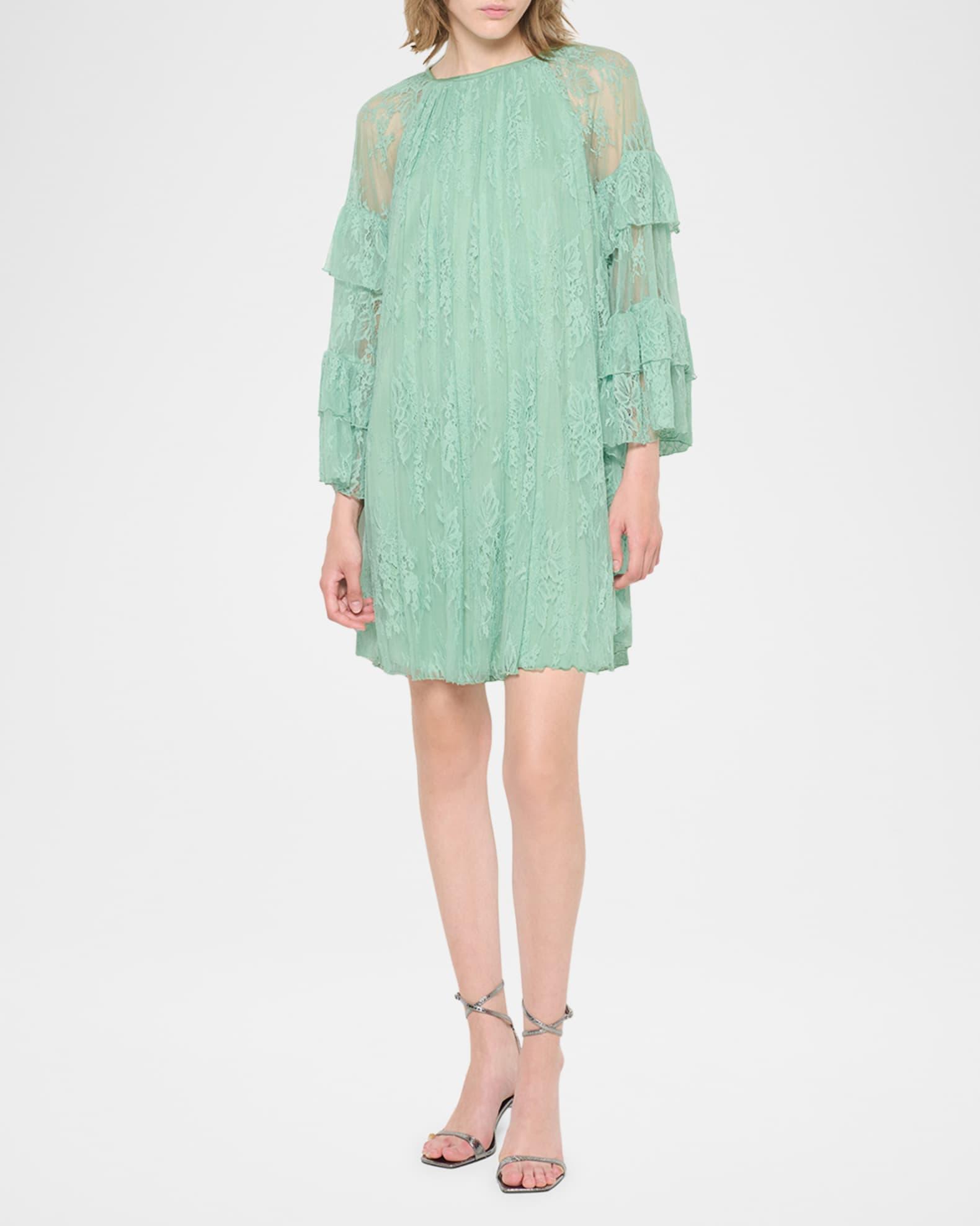 Matcha Lace Mini Dress Product Image