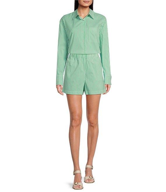 Alex Marie x Brrr° Layla Pin Stripe Coordinating Pull On Shorts Product Image