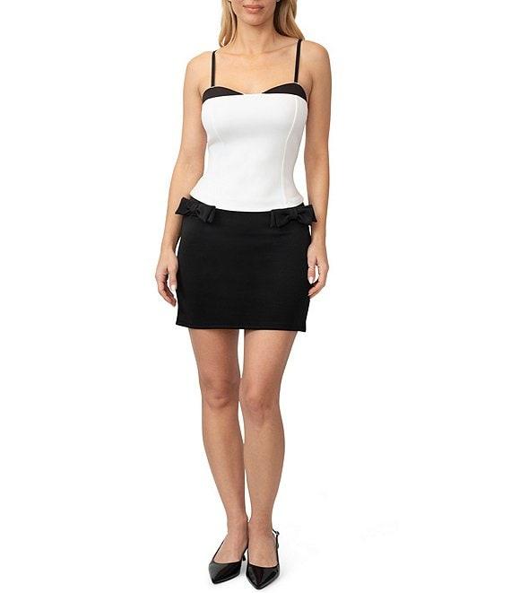 Stevie by Steve Madden Scuba Satin Contrast Cami Bustier Top Product Image