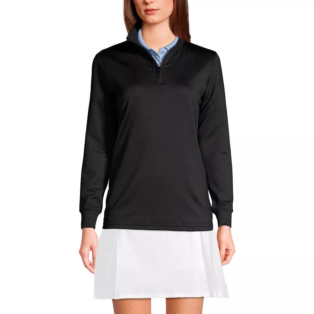 Women's Lands' End Quarter Zip Pullover,  Product Image