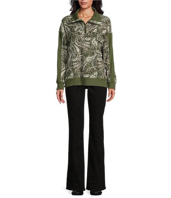 Westbound Long Sleeve Quarter Zip Pullover Top Product Image