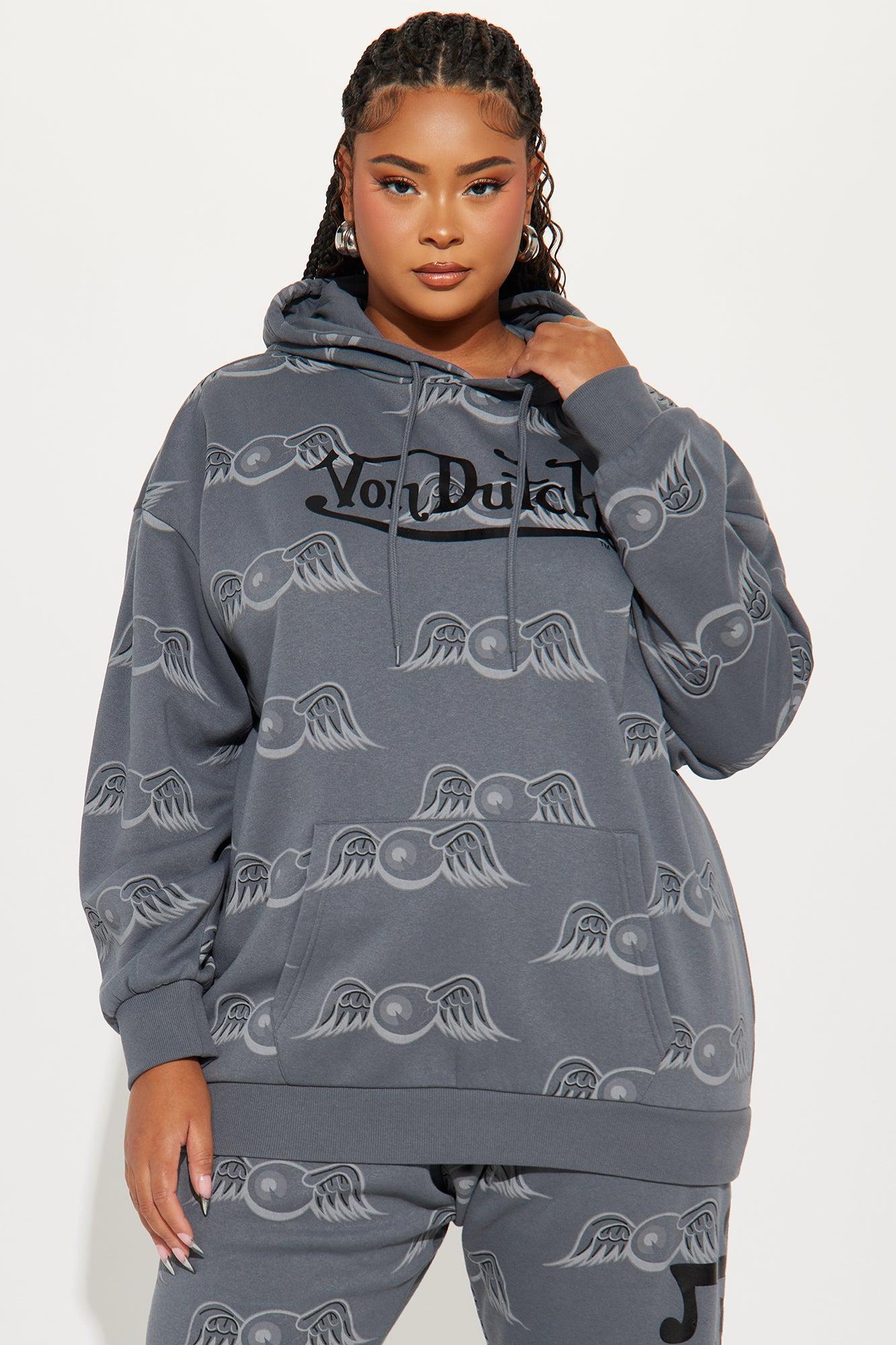 Von Dutch Fly High Hoodie - Charcoal Product Image