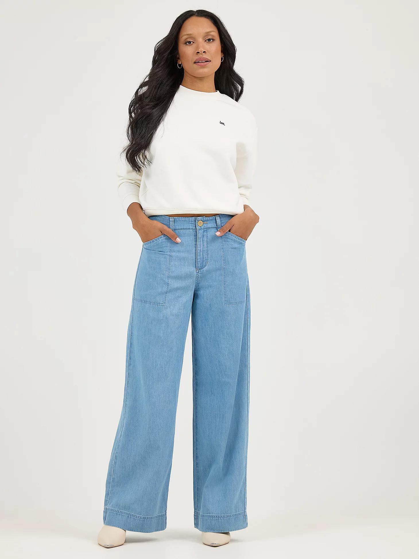 Women's Legendary High Rise Drapey Trouser Jean | Women's Jeans | Lee® Product Image