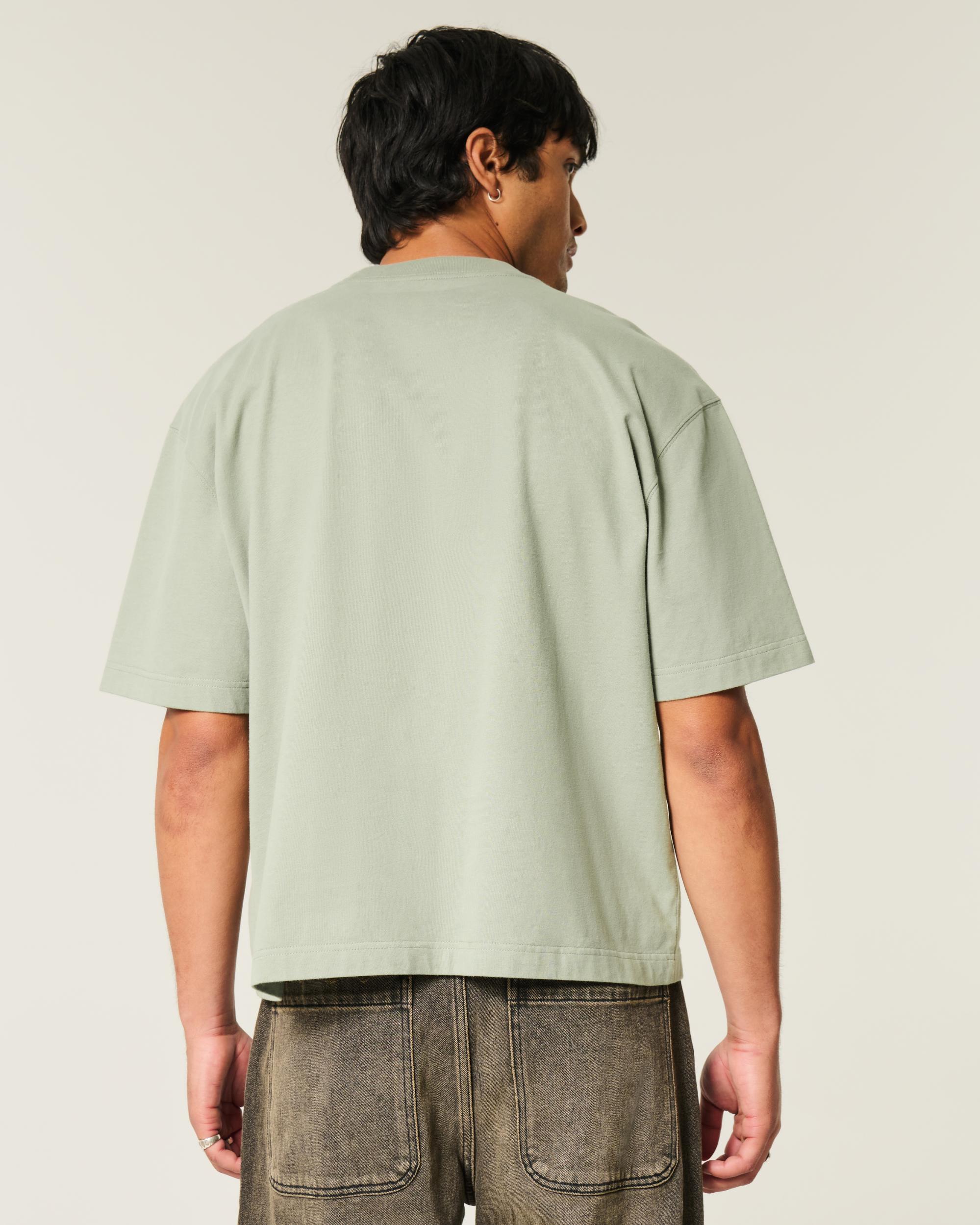 Boxy Heavyweight Crop Crew T-Shirt Product Image