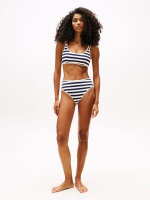 Stripe Bralette Bikini Top Product Image