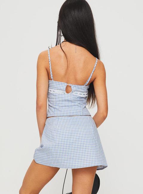 Daydreaming Gingham Set Blue / White Product Image