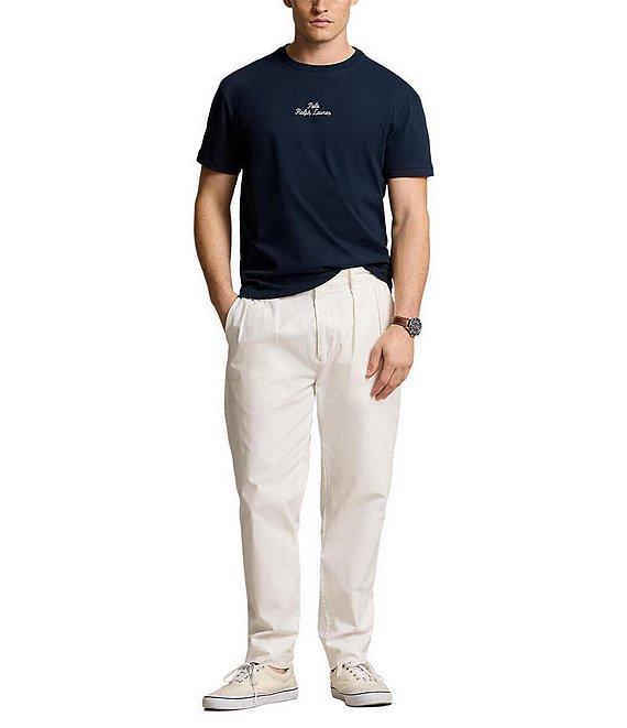 Polo Ralph Lauren Short Sleeve Classic Fit Chain-Stitch Logo Jersey T-Shirt Product Image