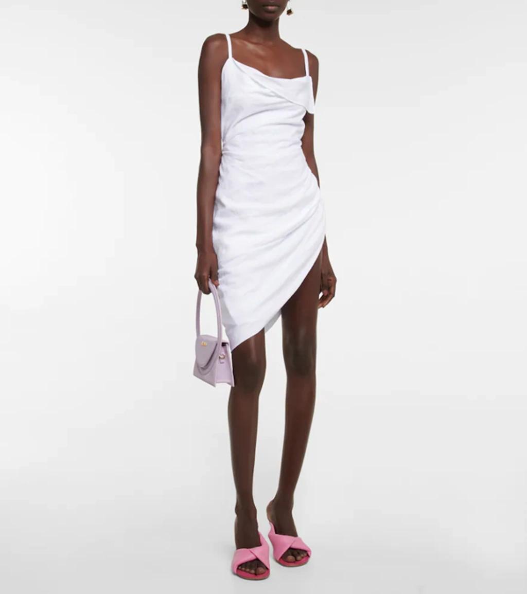 JACQUEMUS La Robe Saudade Long Viscose Blend Dress In White Product Image