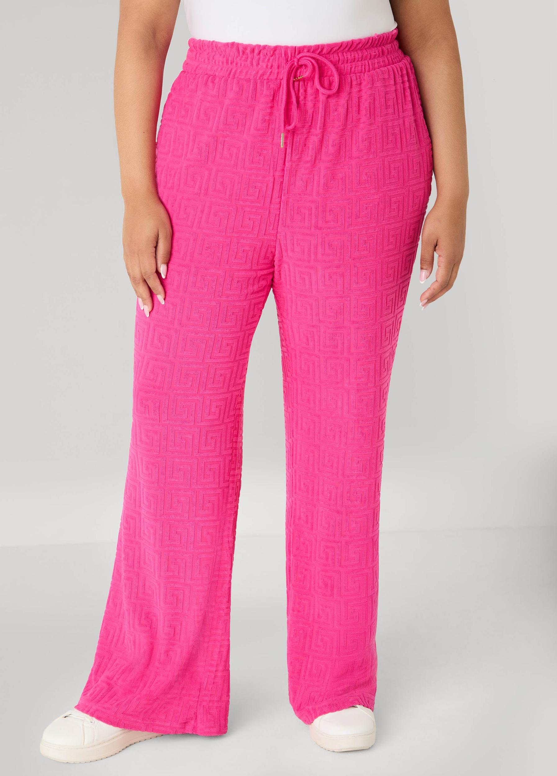 Greek Key Wide Leg Pants Product Image