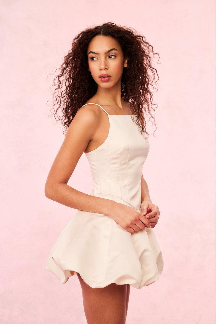 Jake Satin Mini Dress Product Image