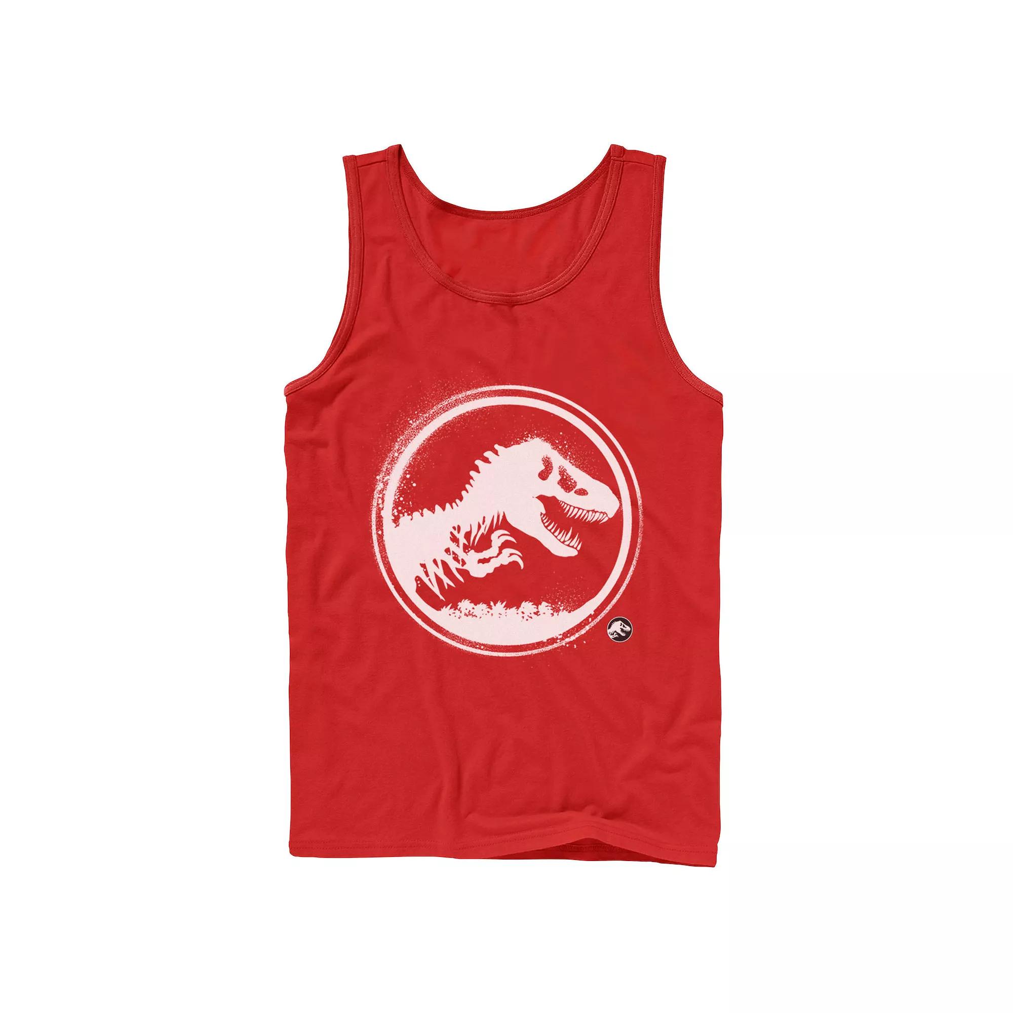 Men's Jurassic World: Fallen Kingdom Paint Splatter Logo Tank Top,  Product Image