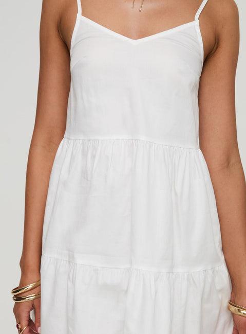 Zorion Mini Dress White Product Image