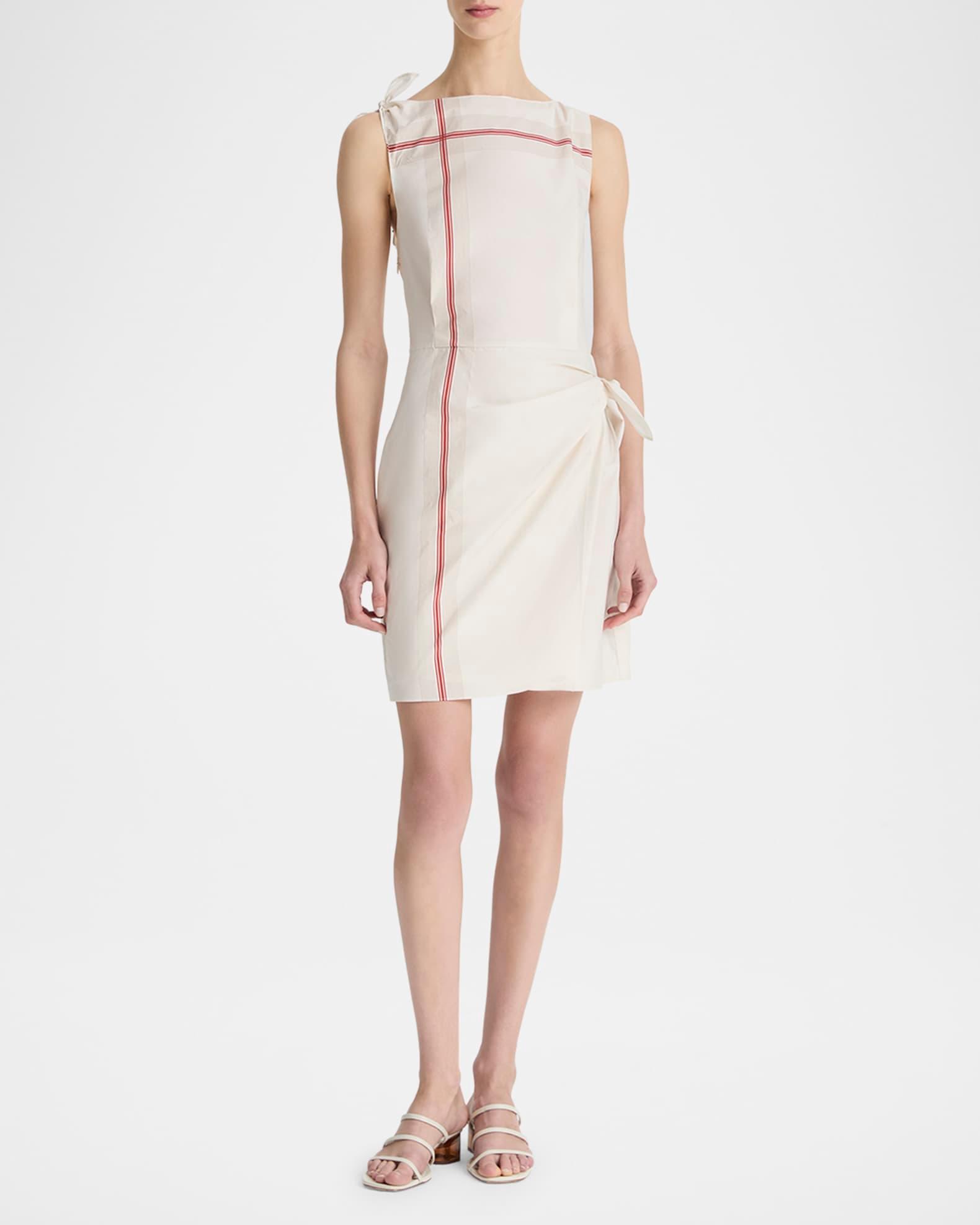 Stripe Handkerchief Wrap Dress  Product Image