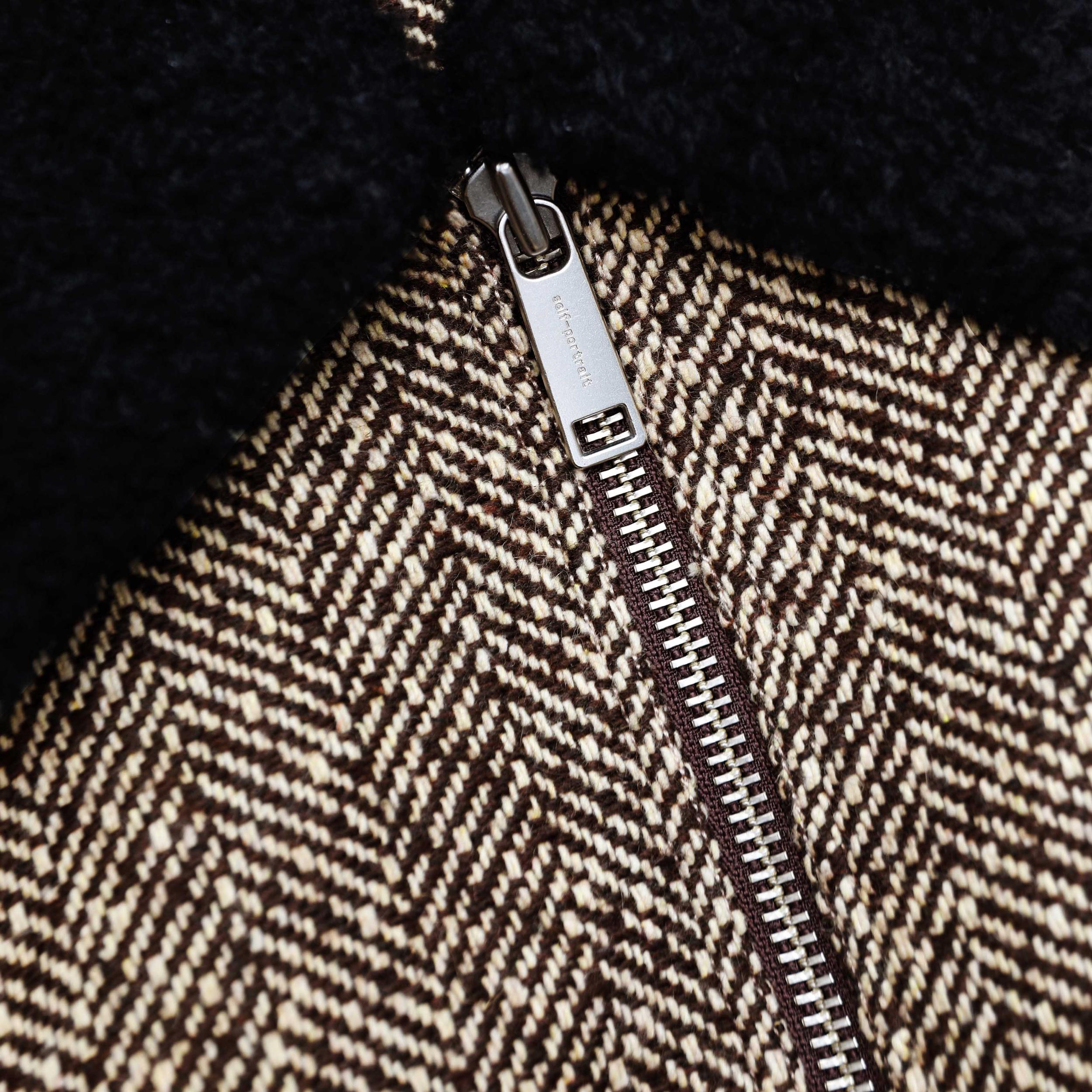 Brown Herringbone Jacket Product Image