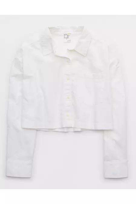 OFFLINE By Aerie Cropped Button Up Shirt Women's Product Image