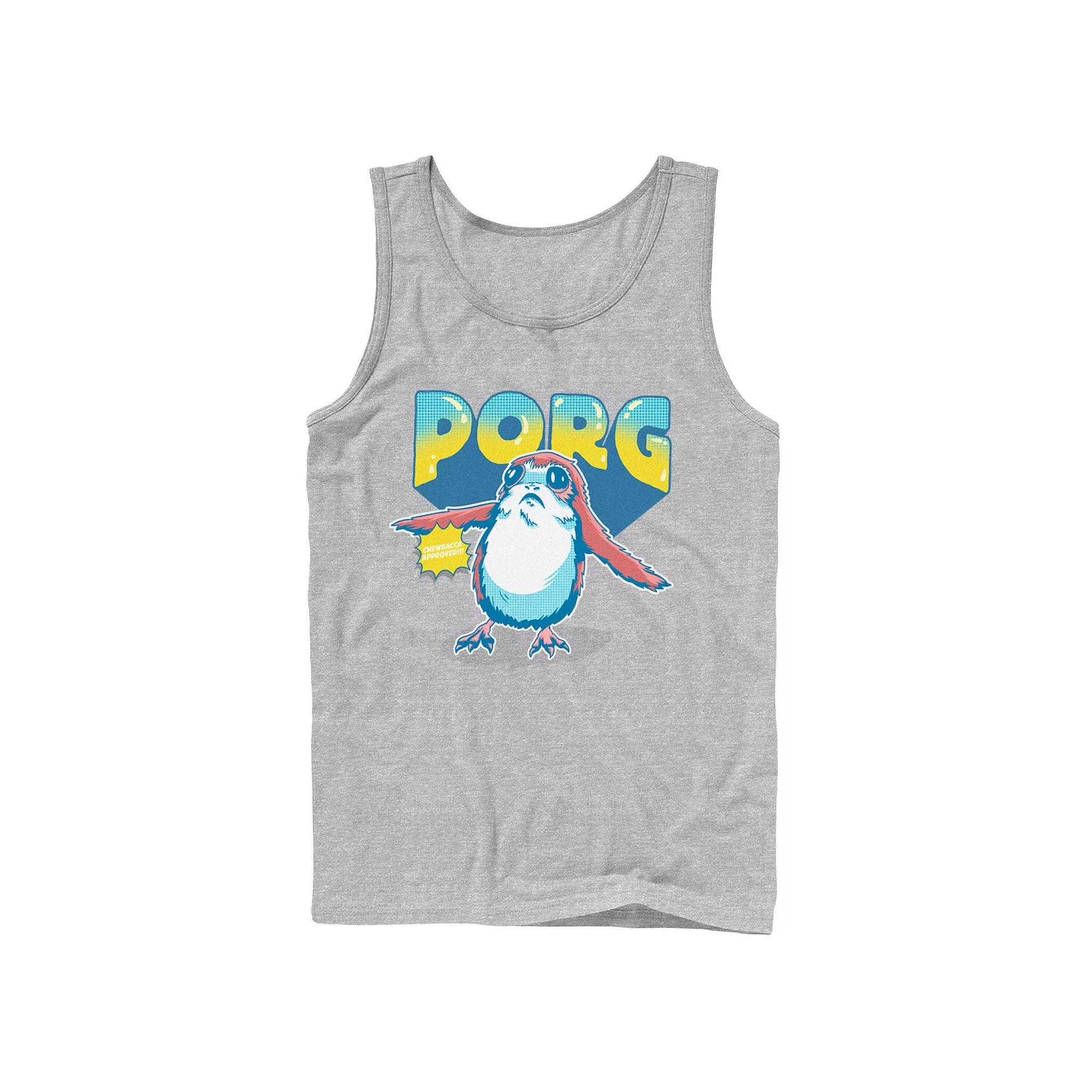 Men's Star Wars Porg Chewbacca Approved Comic Portrait Tank Top,  Product Image