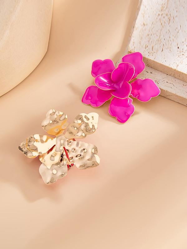 Flower Shape Drop Earrings Product Image