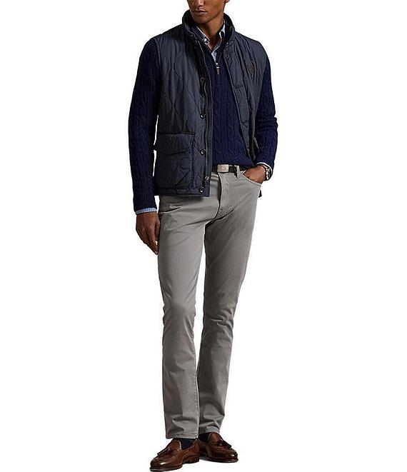 Polo Ralph Lauren Varick Slim Straight Stretch Sateen Pants Product Image