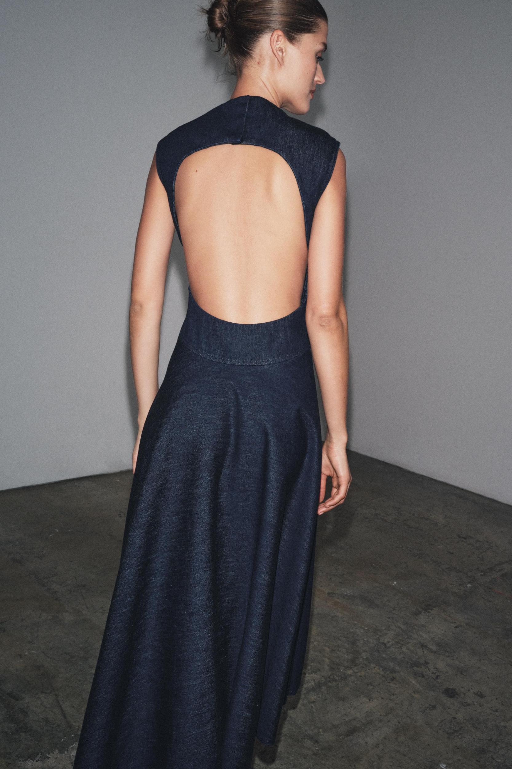 ZW COLLECTION DENIM MIDI DRESS Product Image