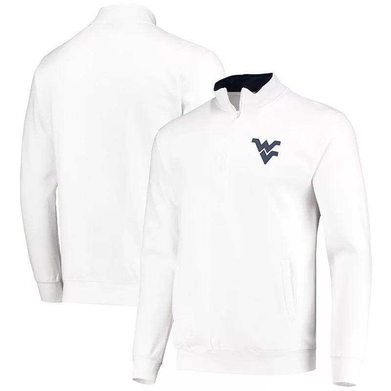 Men's Colosseum White West Virginia Mountaineers Tortugas Logo Quarter-Zip Jacket,  Product Image