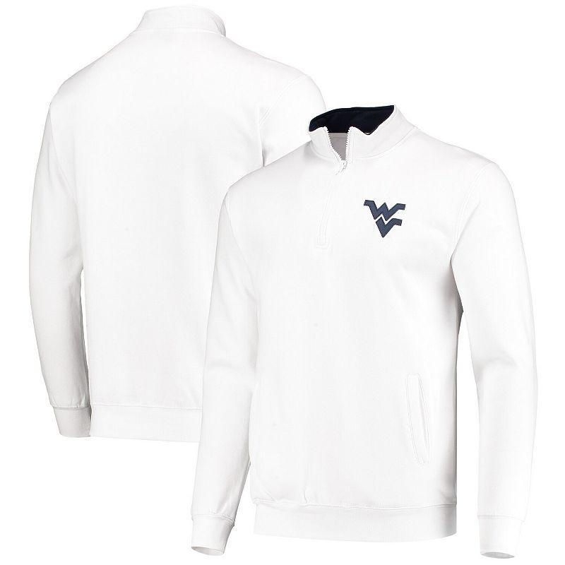 Men's Colosseum White West Virginia Mountaineers Tortugas Logo Quarter-Zip Jacket,  Product Image