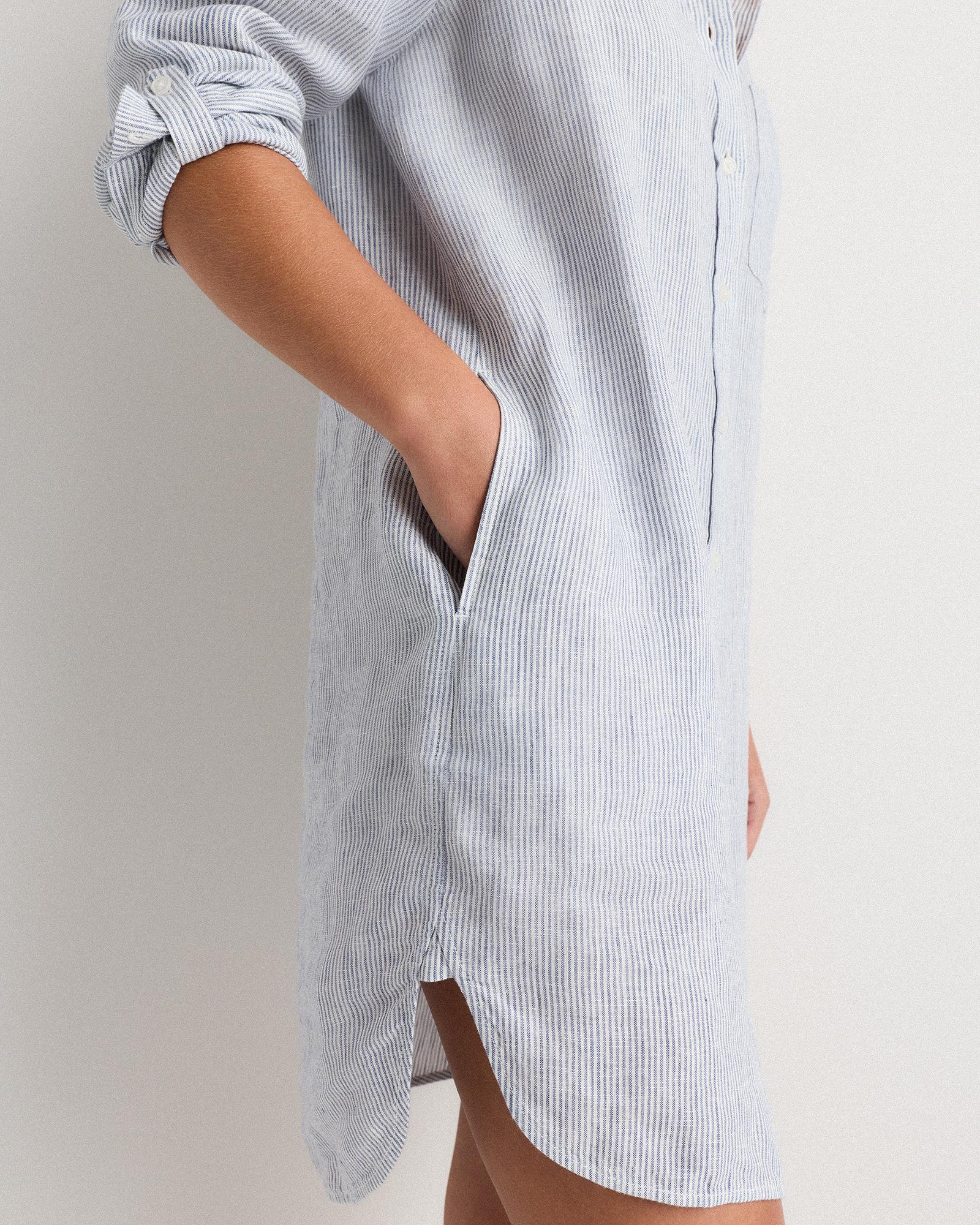 Quince | Women's 100% European Linen Shirt Dress Size XS, Organic Linen Product Image