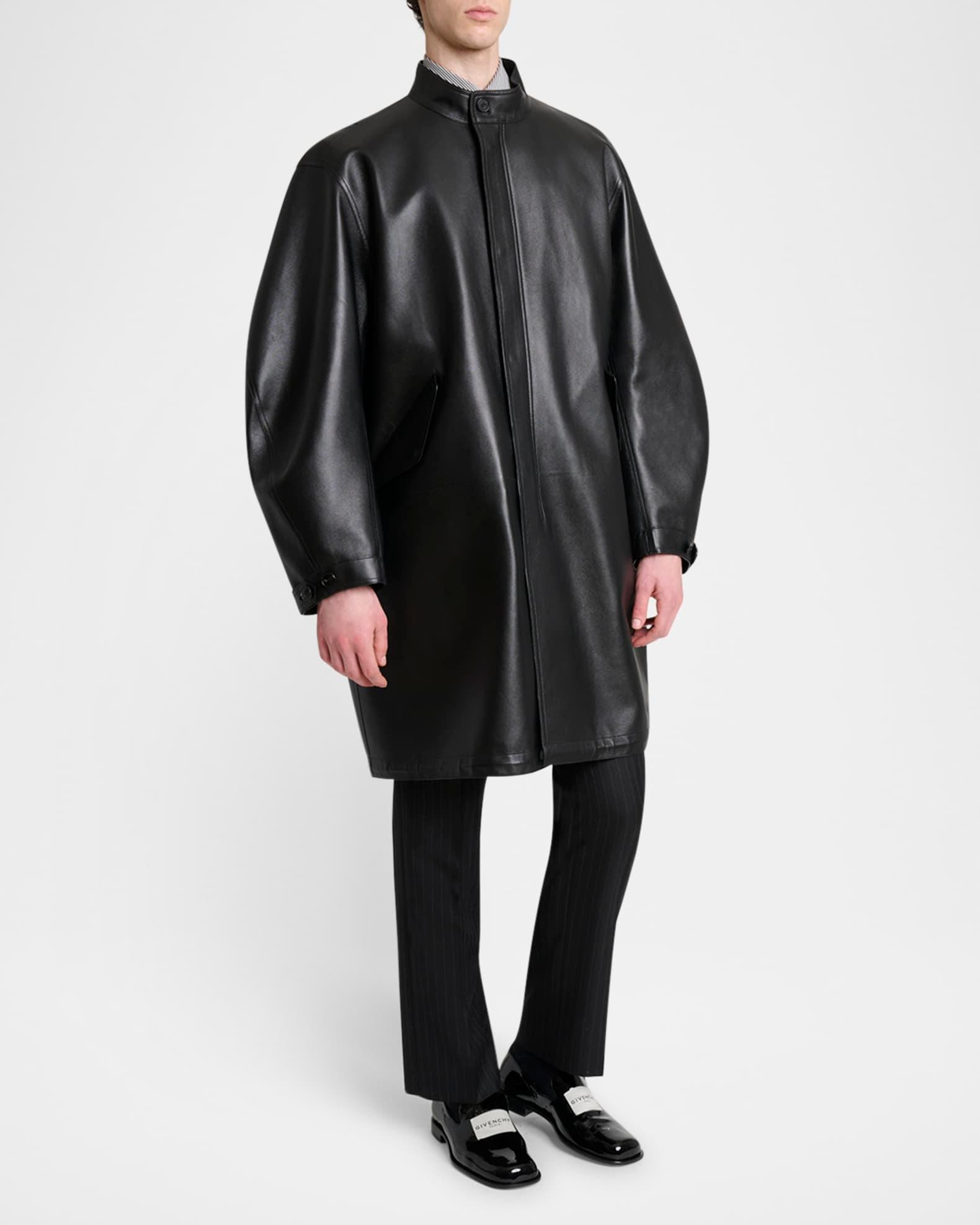 Men's Leather Fishtail Parka  Product Image