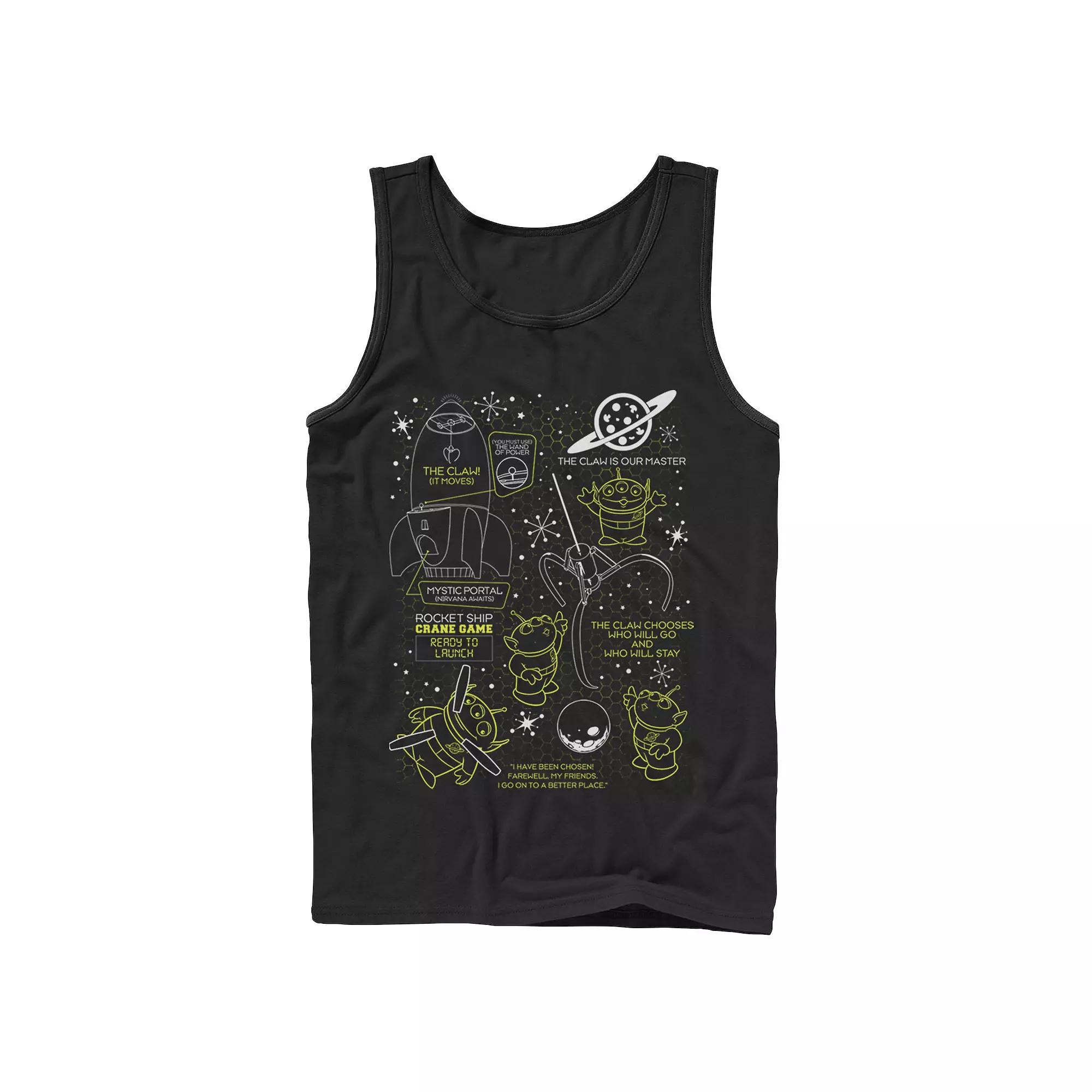 Disney / Pixar's Toy Story Aliens Men's Claw Master Map Tank Top,  Product Image