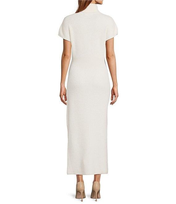 Antonio Melani Elliot Cashmere Turtleneck Cap Sleeve Maxi Sweater Dress Product Image