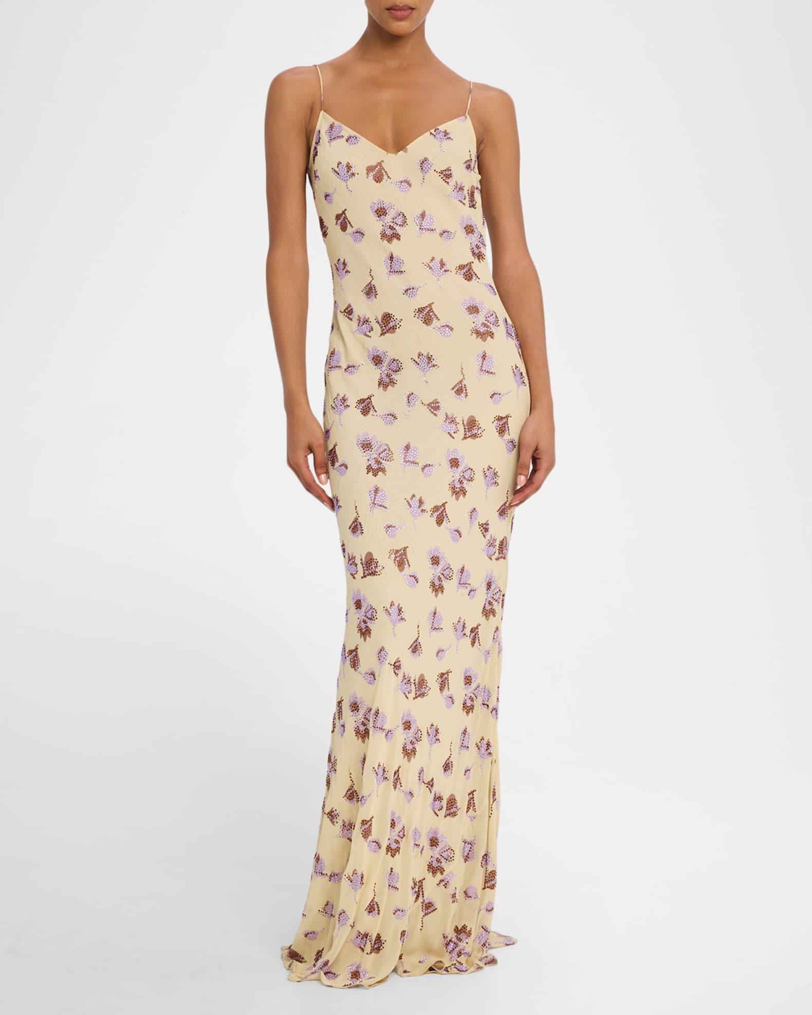 Embellished Floral Maxi Dress Product Image