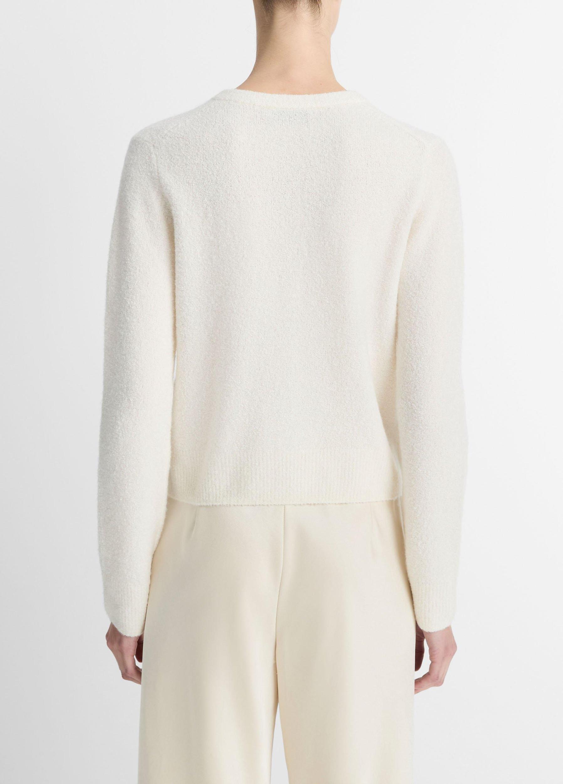 Silk & Cashmere-Blend Bouclé Cardigan Product Image