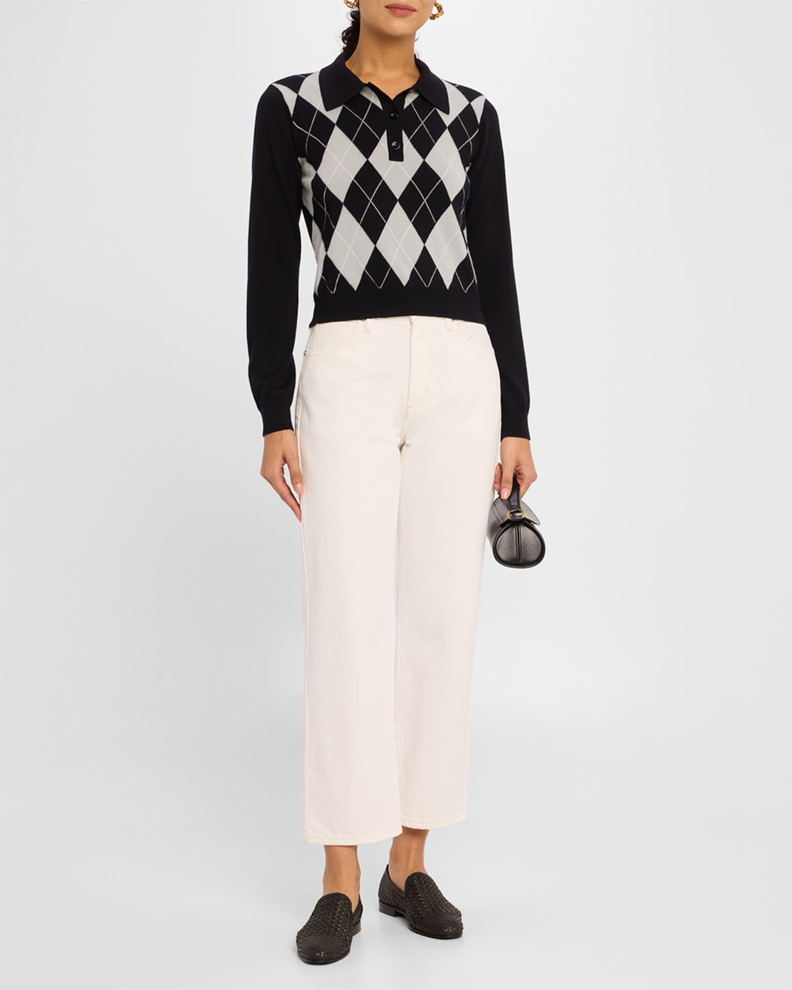 The Argyle Polo Sweater Product Image