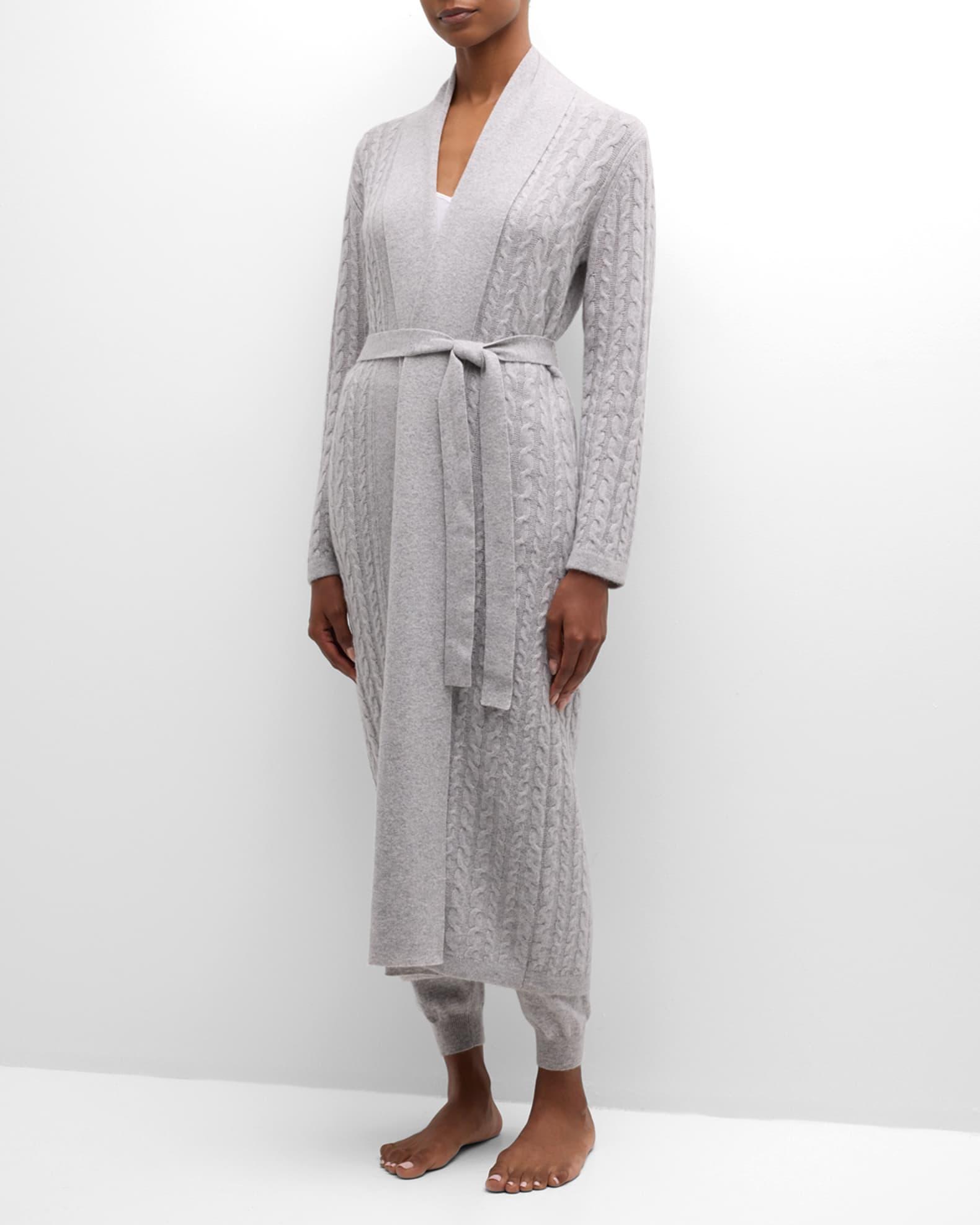Cashmere Cable-Knit Robe Product Image