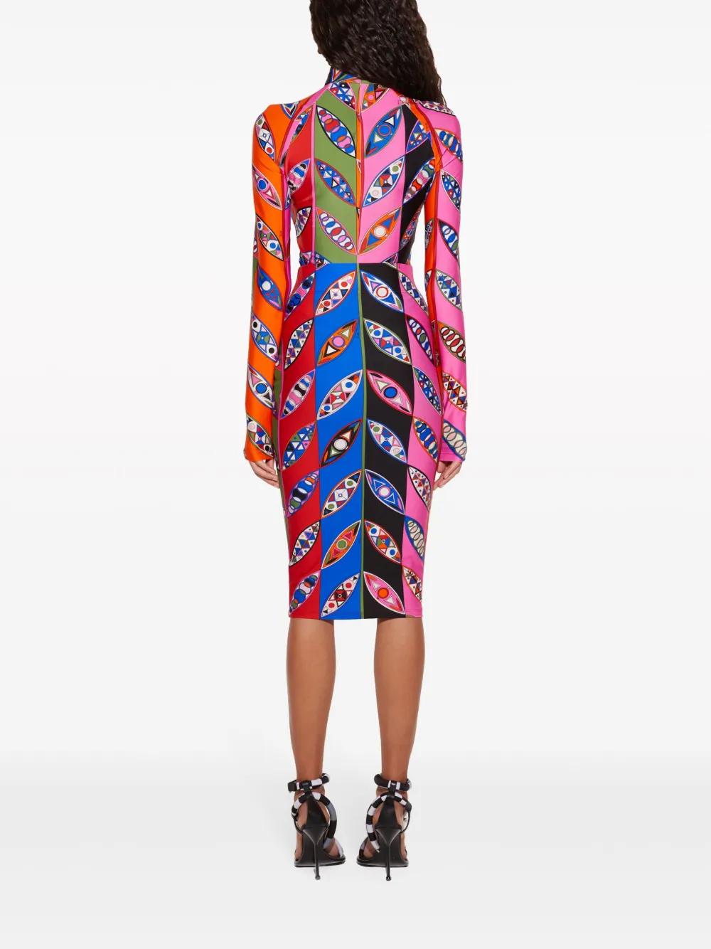 Girandole-print high-neck top Product Image