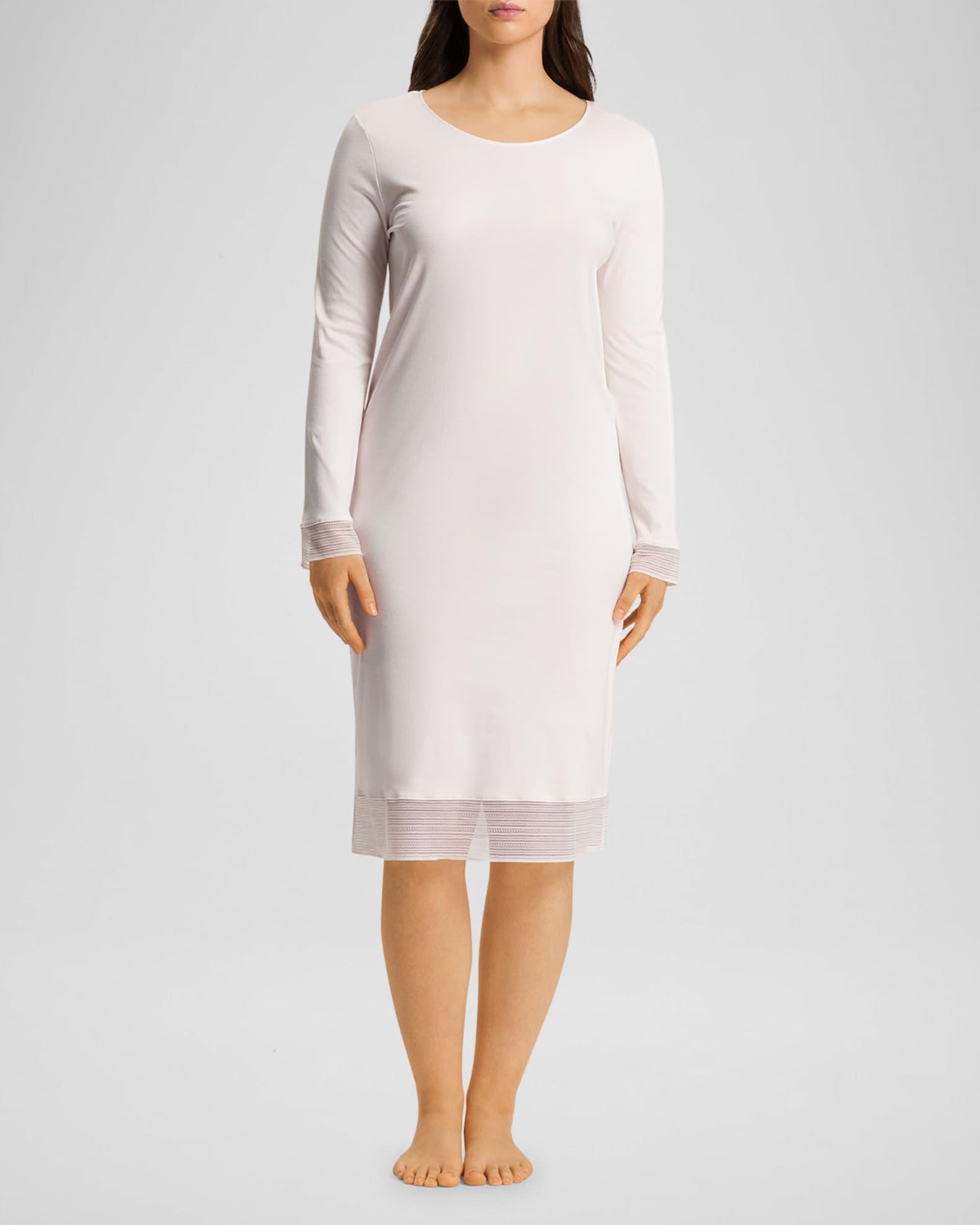 Sophie Lace-Trim Cotton Nightgown Product Image