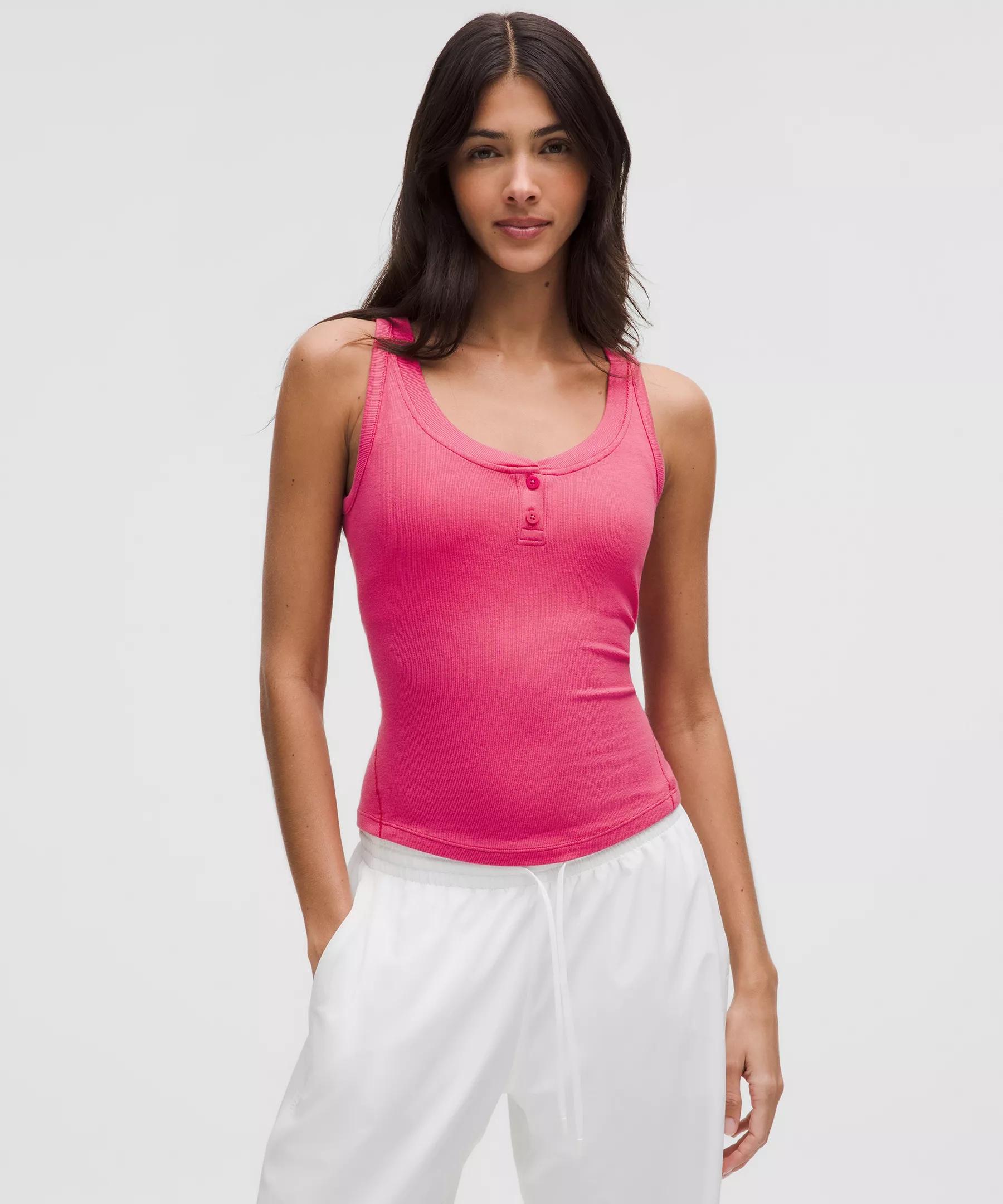 Hold Tight Henley Tank Top Product Image