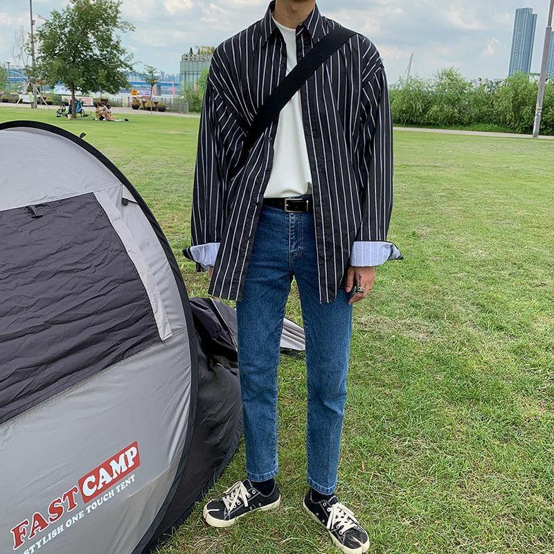 RT No. 2742 LOOSE STRIPE SHIRT Product Image