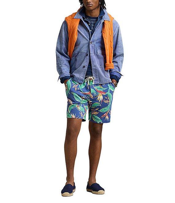 Polo Ralph Lauren Tropical Spa Terry 7.5#double; Inseam Shorts Product Image
