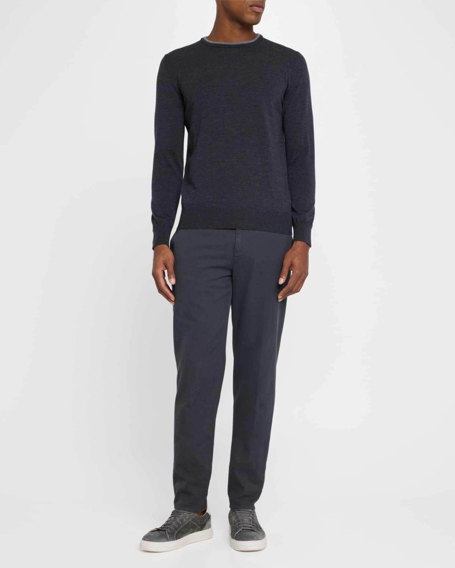 Men's Wool Tipped Crewneck Sweater Product Image