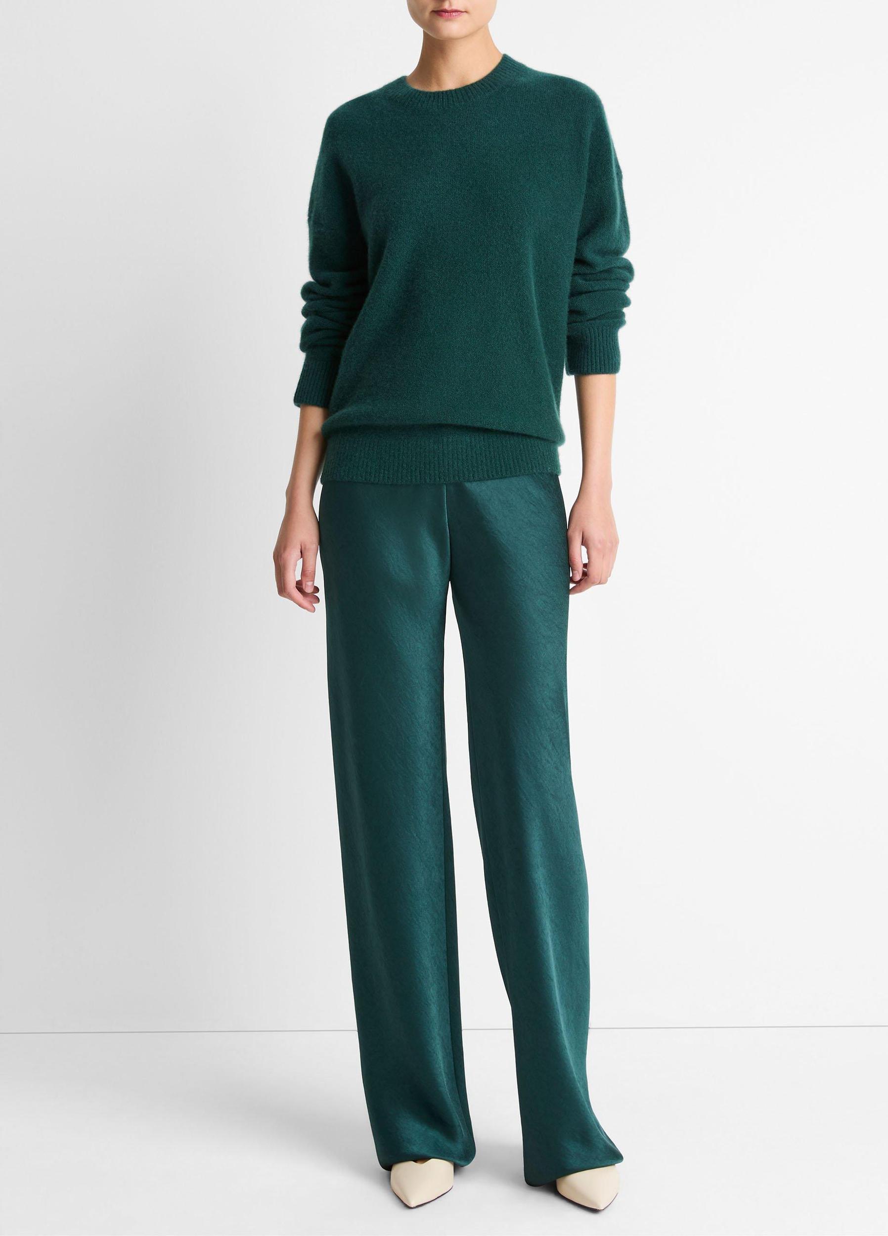 Plush Cashmere Crew Neck Sweater Product Image
