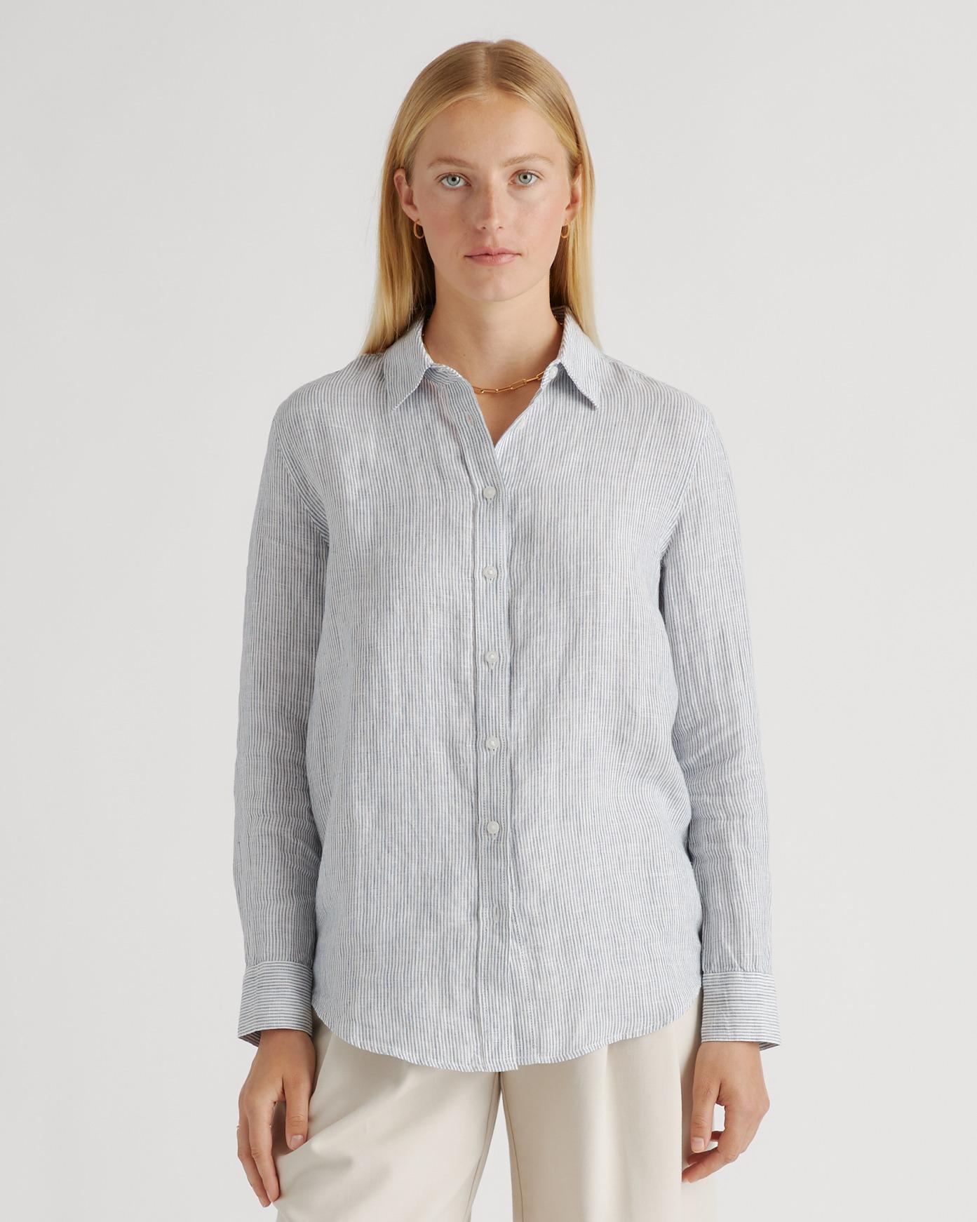 Quince | Women's 100% European Linen Long Sleeve Shirt Product Image
