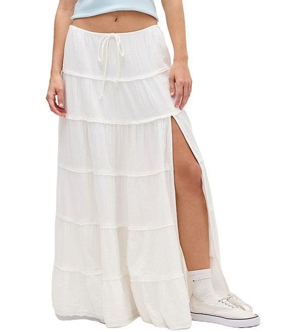 BDG Urban Outfitter Sadie Tiered Long Skirt Product Image