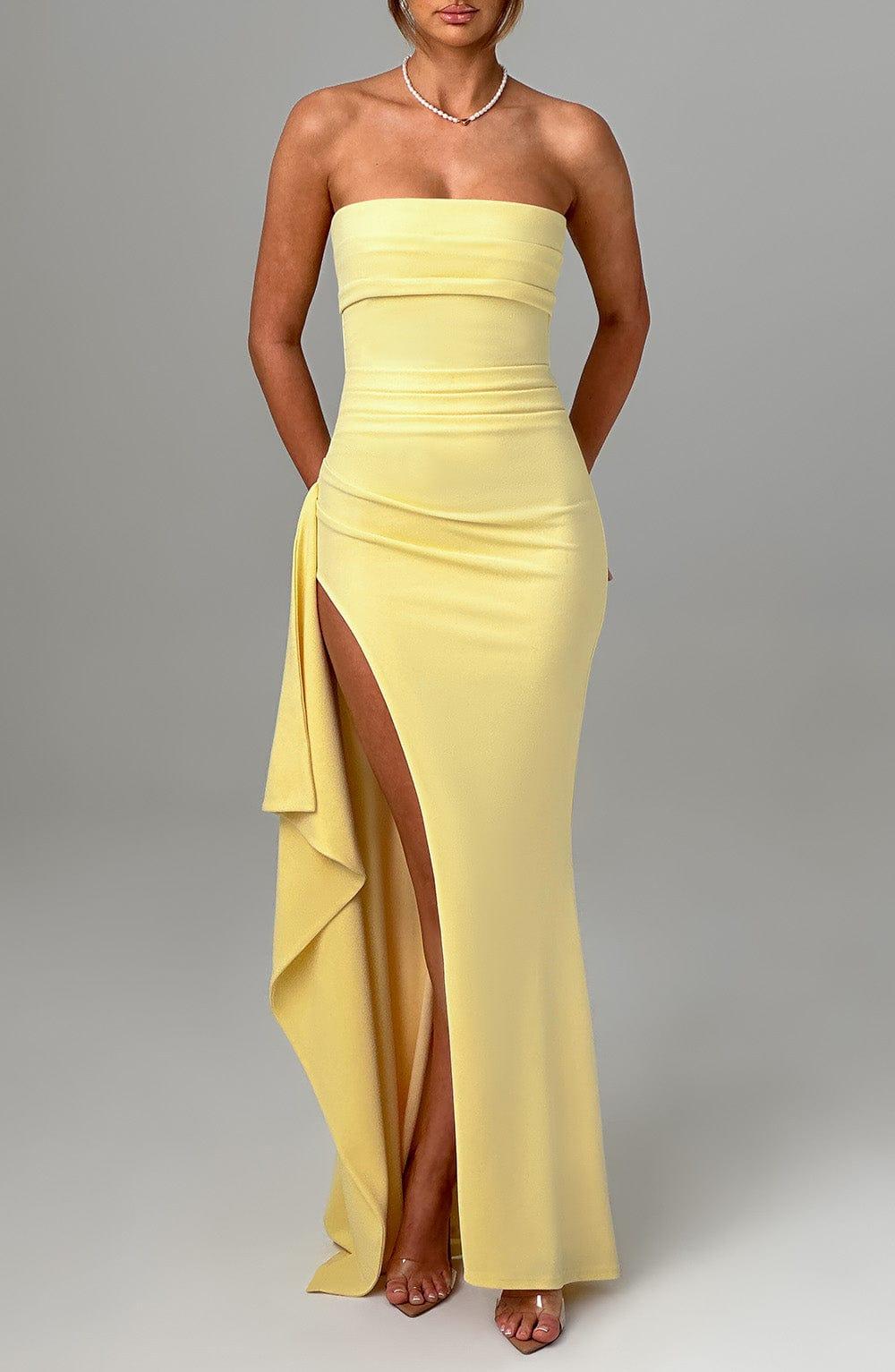 Zafira Maxi Dress - Lemon Product Image