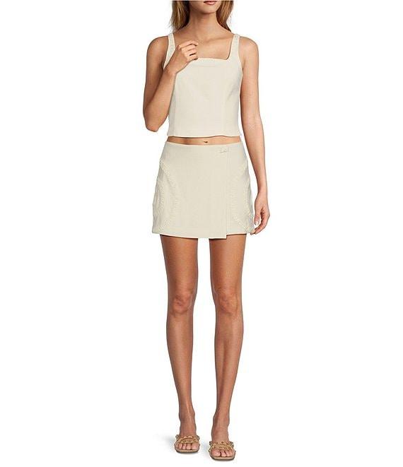 Antonio Melani x M.G. Style Kurry Textured Wrap Coordinating Skort Product Image