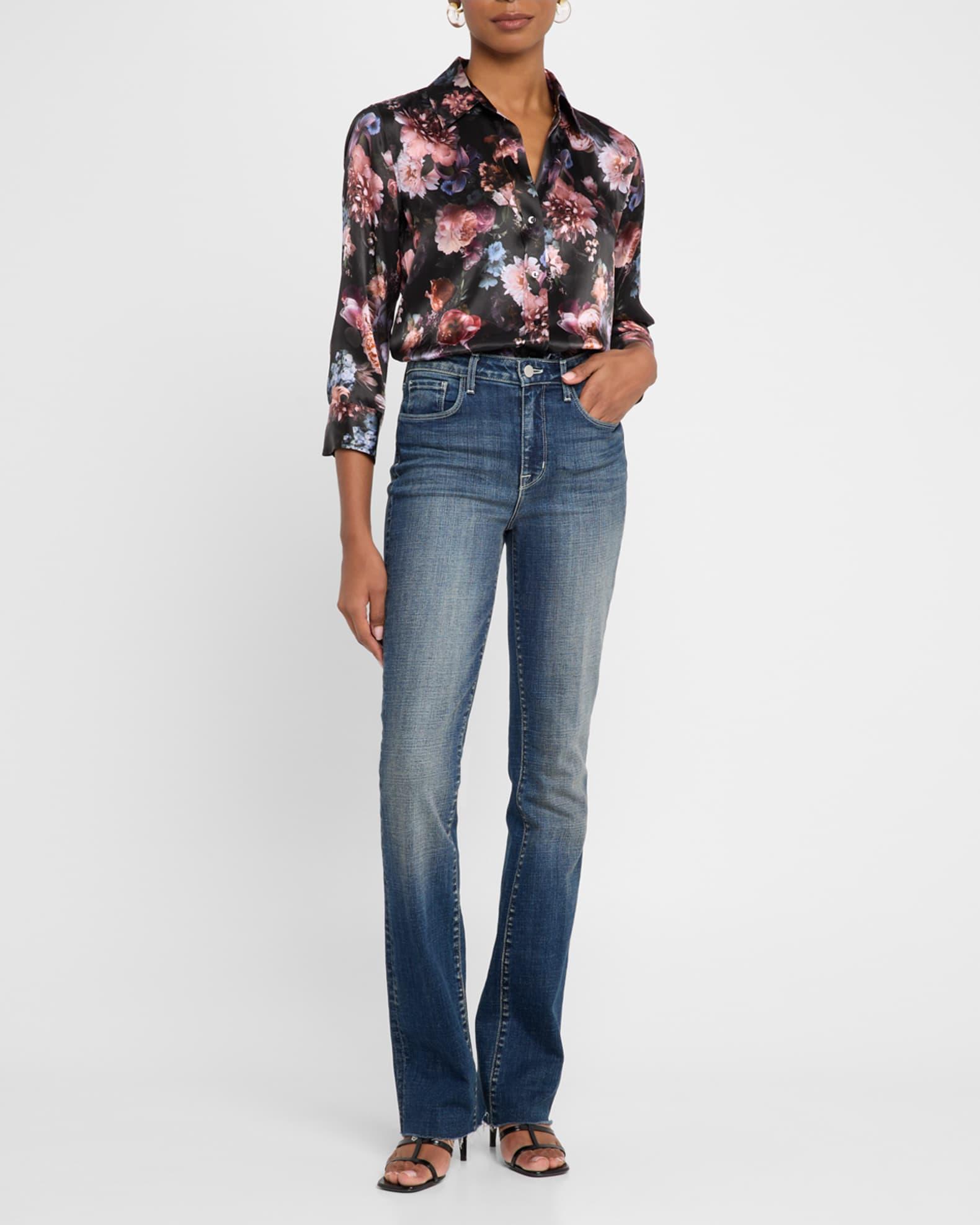 Dani Floral Silk Blouse Product Image