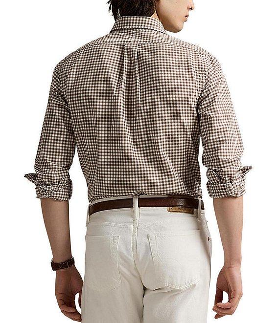 Polo Ralph Lauren Classic Fit Gingham Oxford Long Sleeve Woven Shirt Product Image